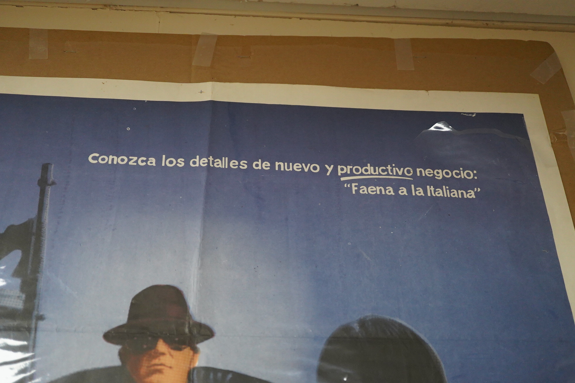 An Argentinian movie poster. The Italian job